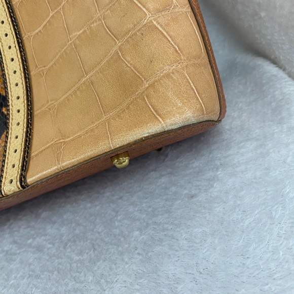 Brahmin - Snakeskin Embossed Shoulder Bag - Picture 16 of 16